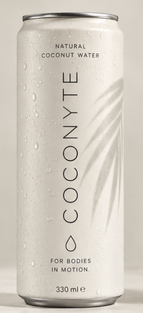 COCONYTE Natural Coconut Water, Dose 330 ml